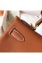 Hermes original Togo leather kelly bag KL320 brown Replica