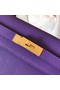 Hermes original Togo leather kelly bag KL320 purple Replica