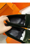 Hermes Paris Loafers In Dark Green Velvet Replica