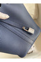 Hermes Picotin Lock 18 Handmade Bag in Blue Saphir Clemence Leather Replica