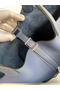 Hermes Picotin Lock 18 Handmade Bag in Blue Saphir Clemence Leather Replica
