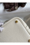 Hermes Picotin Lock 18 Handmade Bag in Craie Clemence Leather Replica