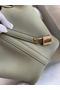 Hermes Picotin Lock 18 Handmade Bag in Sauge Clemence Leather Replica