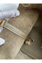 Hermes Picotin Lock 18 Handmade Bag in Taupe Clemence Leather Replica