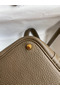 Hermes Picotin Lock 18 Handmade Bag in Taupe Clemence Leather Replica
