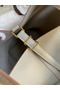 Hermes Picotin Lock 22 Handmade Bag in Pearl Grey Clemence Leather Replica