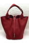 Hermes Picotin Lock 22cm Bags Litchi Leather HPL1048 Red Replica