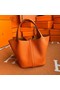 Hermes Picotin Lock Bags Original togo Leather PL3388 orange Replica