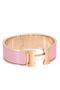 Hermes Pink Enamel Clic Clac H PM Bracelet Replica