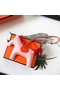 Hermes Rodeo Horse Bag Charm In Light Pink/Orange/Red Leather Replica