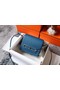 Hermes Roulis 19cm Evercolor 9D H9003 blue&Silver Replica
