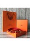 Hermes Roulis buckle & Reversible leather strap 13 mm H065538 red Replica