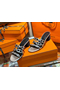 Hermes Tandem Sandals In Silver Metallic Calfskin Replica