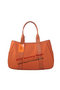 Hermes Tote Bag Canvas & Leather H1035 Orange Replica