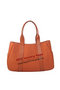 Hermes Tote Bag Canvas & Leather H1035 Orange Replica