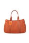Hermes Tote Bag Canvas & Leather H1035 Orange Replica