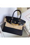 Hermes Touch Birkin 30 Bag In Black Matte Niloticus Crocodile Skin Replica