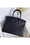 Hermes Touch Birkin 30 Bag In Black Matte Niloticus Crocodile Skin Replica