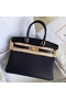 Hermes Touch Birkin 30 Bag In Black Matte Niloticus Crocodile Skin Replica