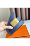 Hermes Typo Reversible Belt 32MM in Blue Epsom Calfskin Replica