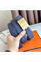 Hermes Typo Reversible Belt 32MM in Blue Epsom Calfskin Replica