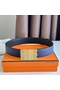 Hermes Typo Reversible Belt 32MM in Blue Epsom Calfskin Replica