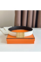 Hermes Typo Reversible Belt 32MM in White Epsom Calfskin Replica