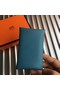 Hermes Bastia Epsom card case H0369 blue Replica