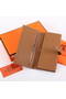 Hermes Bearn Japonaise Tri-Fold Wallet A308 Coffee Replica