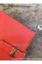 Hermes Bi-Fold Wallet Togo Leather H512 Light Red Replica