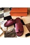 Hermes Izmir Sandals In Fuchsia Epsom Leather Replica
