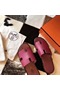 Hermes Izmir Sandals In Fuchsia Epsom Leather Replica