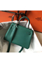 Hermes Kelly 20cm Bag In Vert Vertigo Clemence Leather PHW Replica