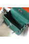 Hermes Kelly 20cm Bag In Vert Vertigo Clemence Leather PHW Replica