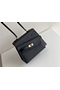 Hermes Kelly En Desordre 20 Handmade Bag In Black Epsom Calfskin Replica