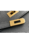 Hermes Kelly En Desordre 20 Handmade Bag In Black Epsom Calfskin Replica