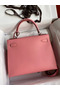 Hermes Kelly Sellier 28 Handmade Bag In Rose Confetti Epsom Calfskin Replica