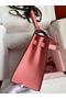 Hermes Kelly Sellier 28 Handmade Bag In Rose Confetti Epsom Calfskin Replica