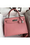 Hermes Kelly Sellier 28 Handmade Bag In Rose Confetti Epsom Calfskin Replica
