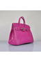 Quality Hermes Birkin 35CM Purple Croco Leather Tote Bag Silver Replica
