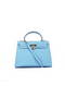 Quality Hermes Kelly 32cm Bags SkyBlue Calf Leather Gold Replica