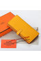 Hermes Bearn Japonaise Bi-Fold Wallet Grainy Leather A208 Yellow Replica