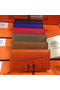 Hermes Bearn Japonaise Grainy Leather Wallet H8622W Orange Replica