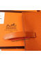 Hermes Bearn Japonaise Grainy Leather Wallet H8622W Orange Replica