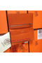 Hermes Bearn Japonaise Grainy Leather Wallet H8622W Orange Replica