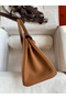 Hermes Birkin 25 Handmade Bag In Brown Clemence Leather Replica
