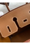 Hermes Birkin 25 Handmade Bag In Brown Clemence Leather Replica