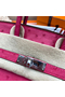 Hermes Birkin 25 Handmade Bag In Rose Red Ostrich Leather Replica