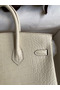 Hermes Birkin 25 Retourne Handmade Bag In Nata Matte Alligator Leather Replica