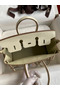 Hermes Birkin 25 Retourne Handmade Bag In Nata Matte Alligator Leather Replica